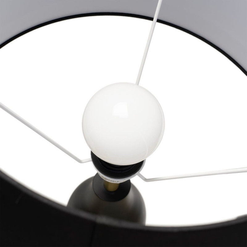 Lampadaire noir en métal avec...