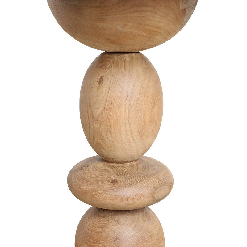 Table de jardin ronde en teck 69 cm Tao