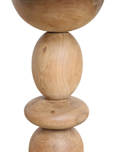 Table de jardin ronde en teck 69 cm Tao