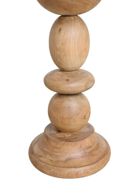 Table de jardin ronde en teck 69 cm Tao