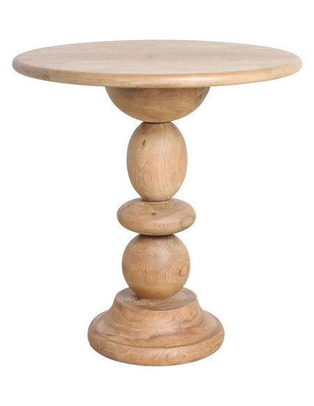 Table de jardin ronde en teck 69 cm Tao