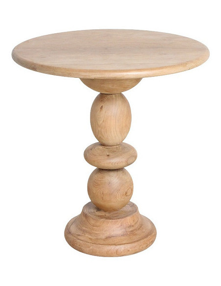 Table de jardin ronde en teck 69 cm Tao