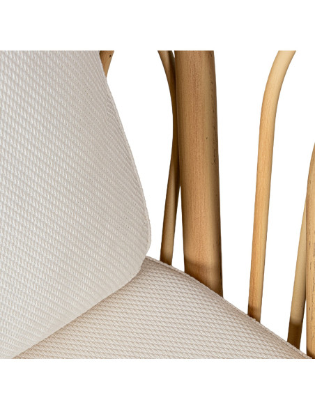 Salon de jardin 5 places aluminium rotin naturel Sand Coast