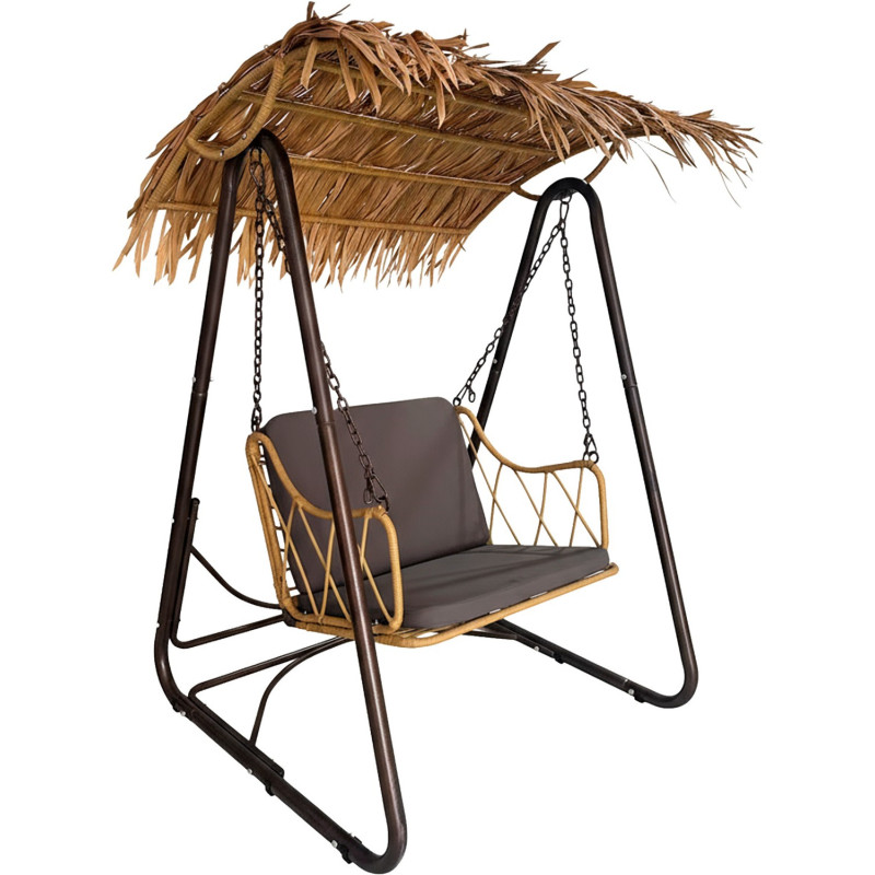 Balancelle de jardin toit tropical...