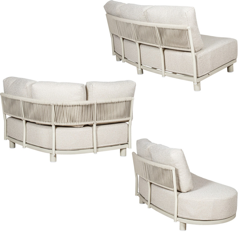 Salon de jardin modulable d’angle...