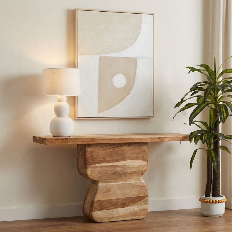 Console en bois de manguier 130 cm...