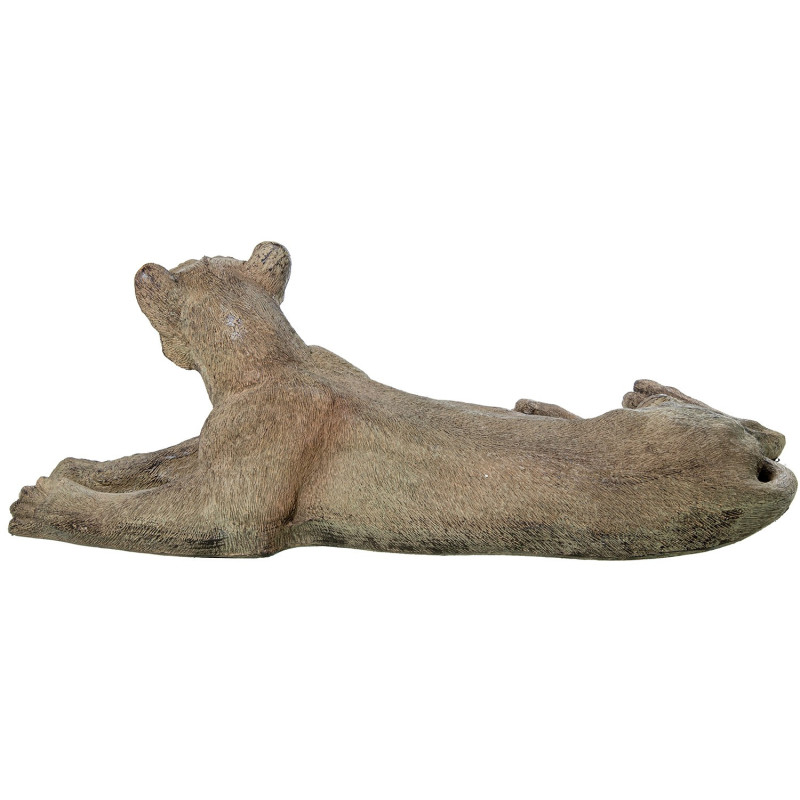Statue lionne couchée en résine 81 cm...