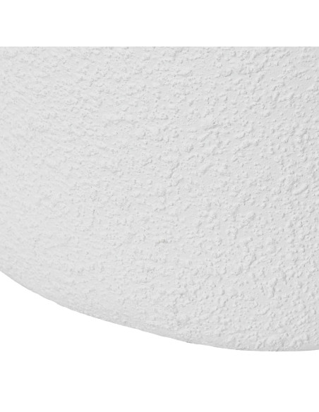 Cache-pot extérieur 3 visages blanc en résine 62 cm Veyrane