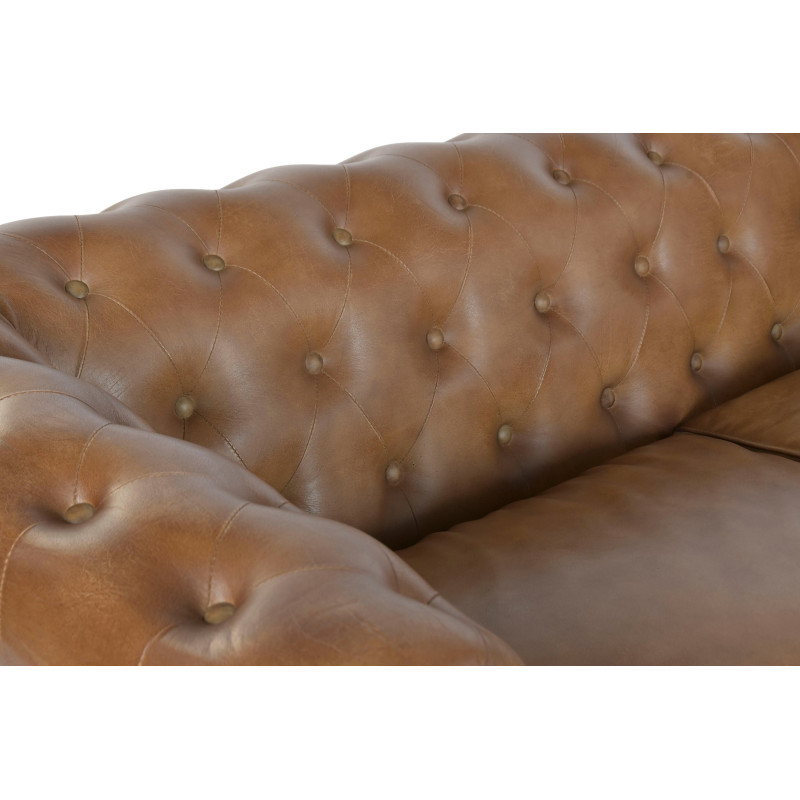 Canapé Chesterfield cuir véritable...