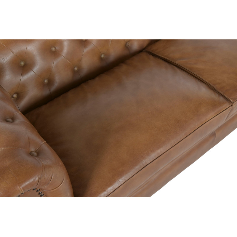 Canapé Chesterfield cuir véritable...