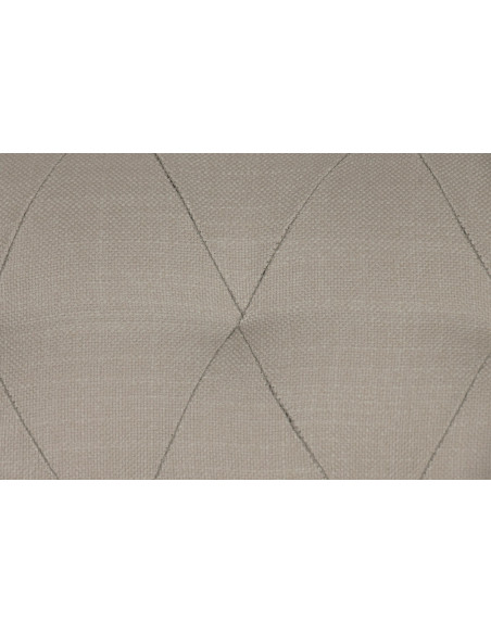 Canapé beige capitonné en bois et polyester 225 cm Aveloria