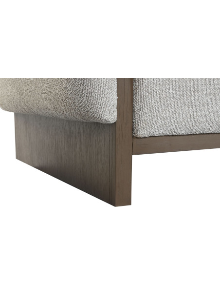 Canapé droit écru effet bouclette 220 cm Orlane