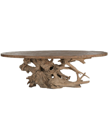 Table à manger racine de teck 240x120 cm Nanu