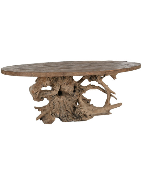 Table à manger racine de teck 240x120 cm Nanu