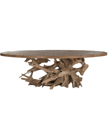 Table à manger racine de teck 240x120 cm Nanu