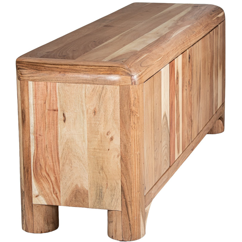 Meuble TV en bois d’acacia 4 portes...