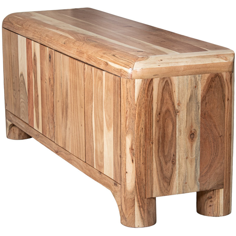 Meuble TV en bois d’acacia 4 portes...