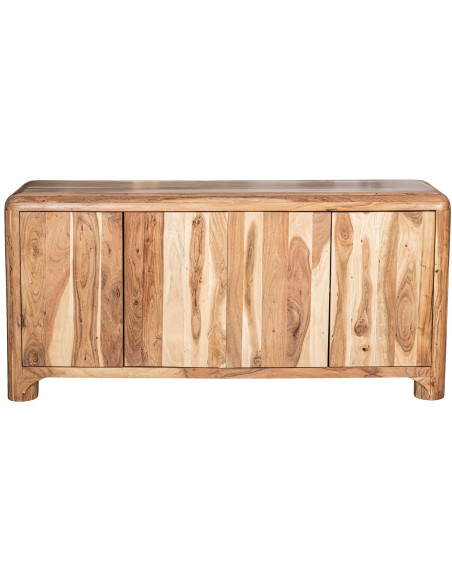 Buffet en bois d’acacia 4 portes 170 cm Avelis