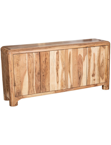 Buffet en bois d’acacia 4 portes 170 cm Avelis