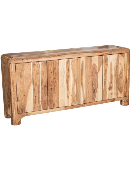 Buffet en bois d’acacia 4 portes 170 cm Avelis