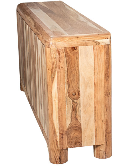 Buffet en bois d’acacia 4 portes 170 cm Avelis