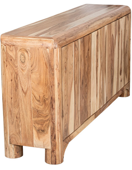 Buffet en bois d’acacia 4 portes 170 cm Avelis