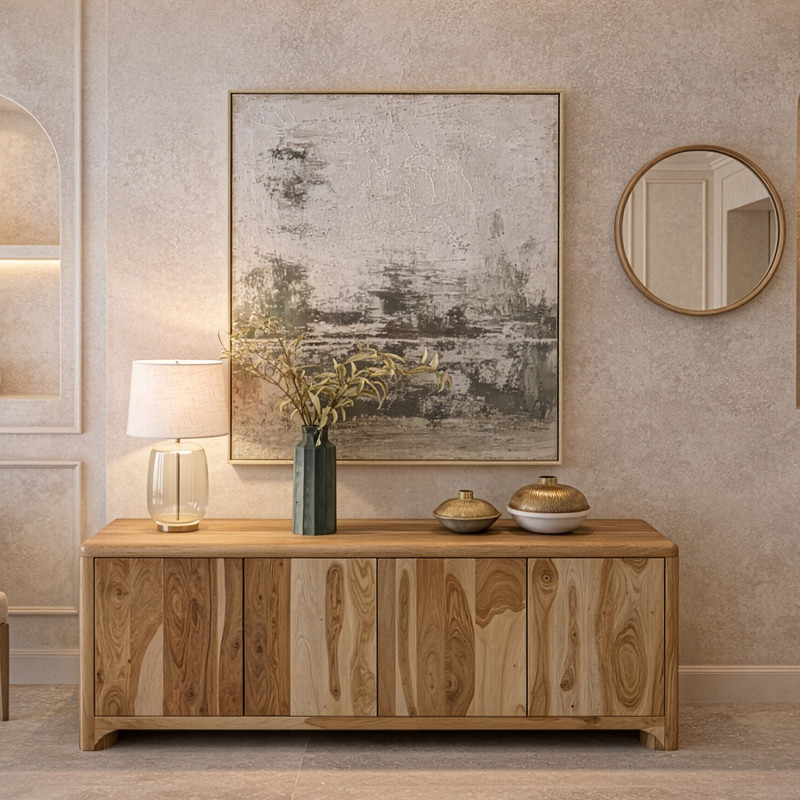 Buffet en bois d’acacia 4 portes 170...
