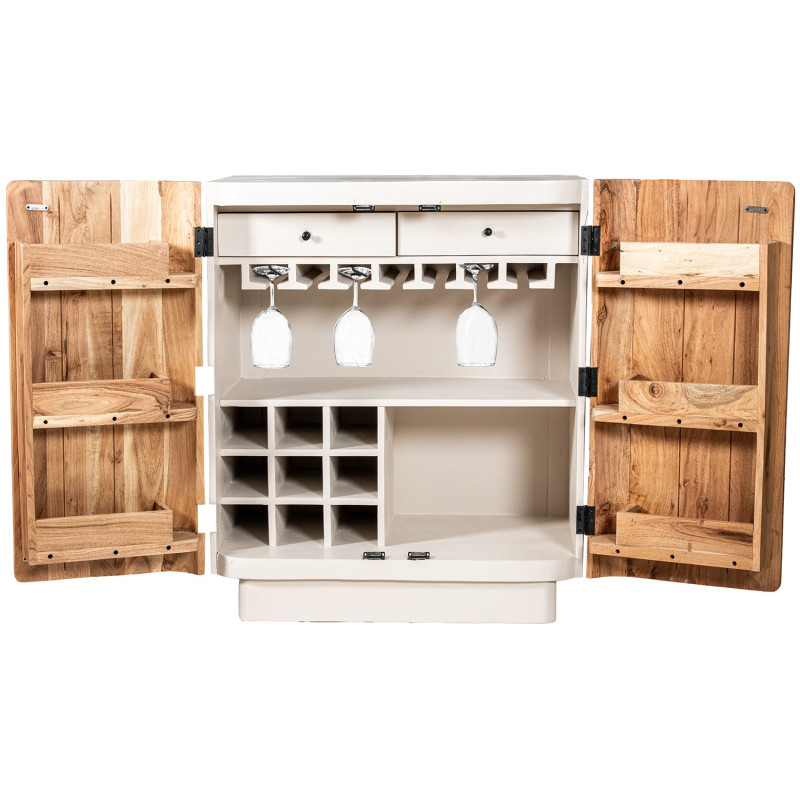 Meuble bar en bois de manguier 2...