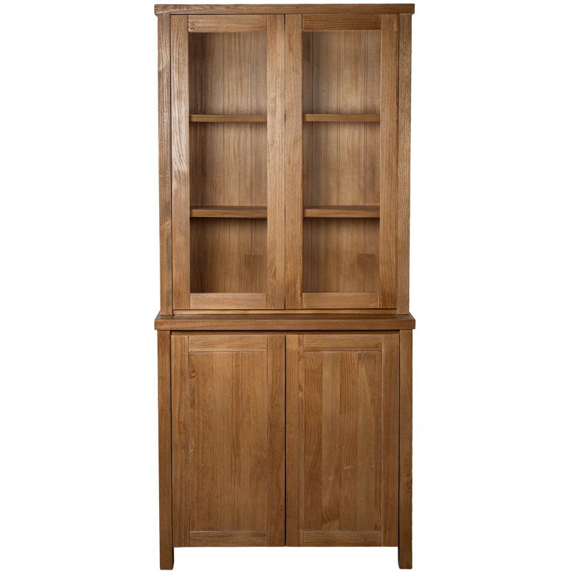 Vaisselier vitrine en pin naturel 4...