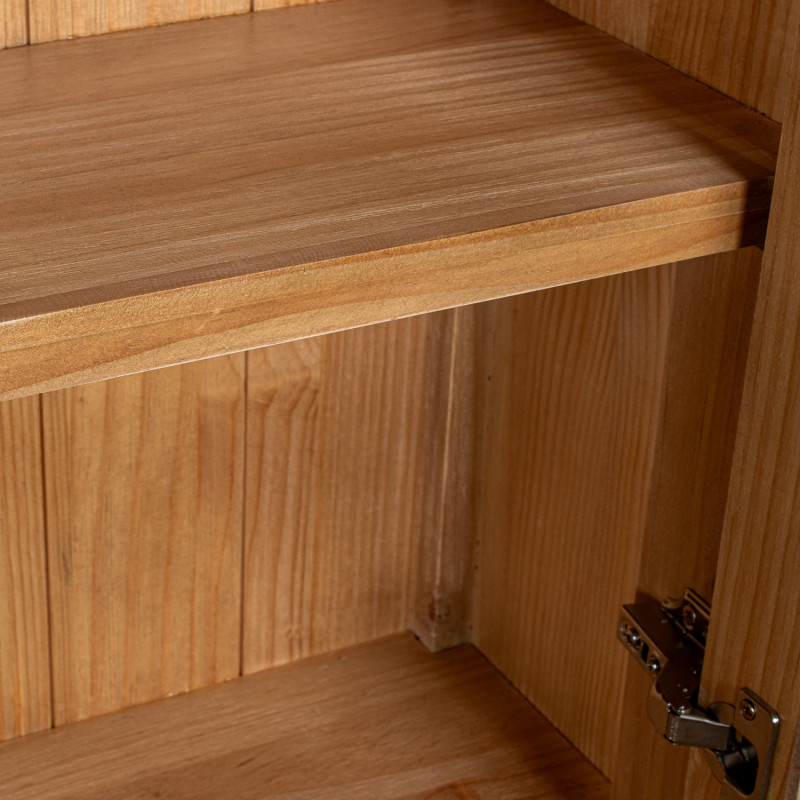 Vaisselier vitrine en pin naturel 4...