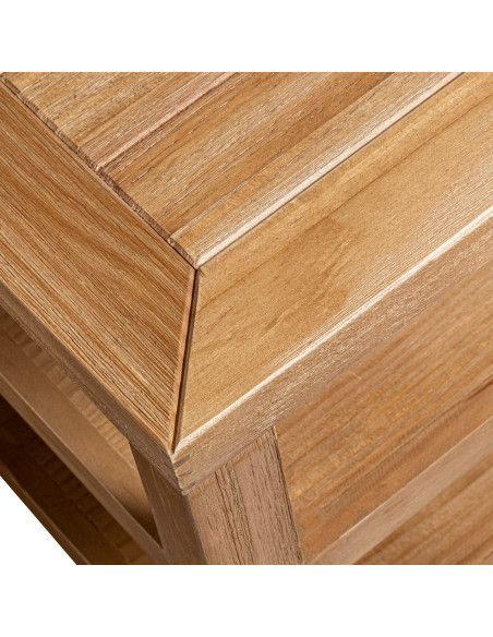 Meuble TV en pin naturel 2 tiroirs 150 cm Solenya