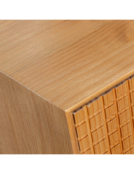 Commode en pin naturel 3 tiroirs 80 cm Mavora