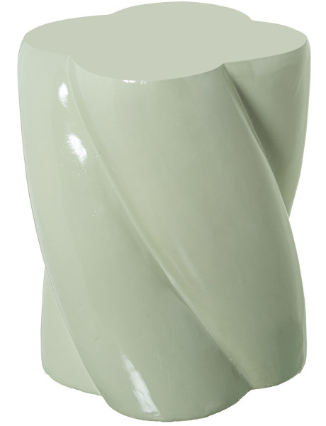 Table d’appoint verte brillante en fibre de verre Kavina