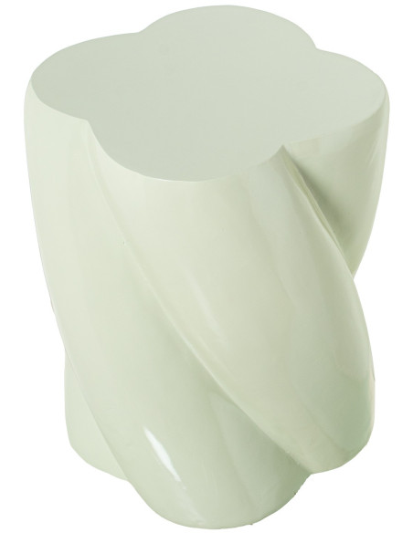 Table d’appoint verte brillante en fibre de verre Kavina