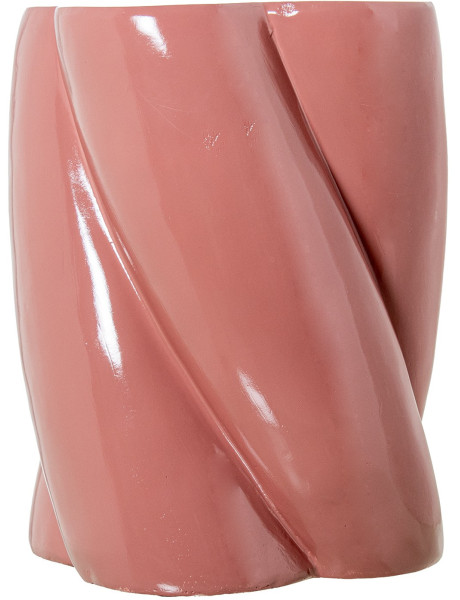 Table d’appoint rose brillante en fibre de verre Kavina  - 2