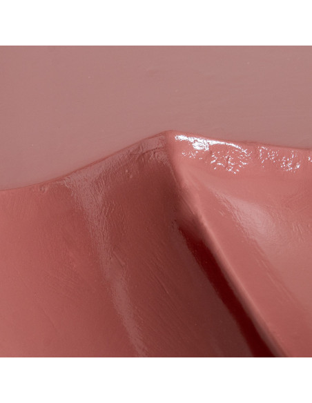 Table d’appoint rose brillante en fibre de verre Kavina