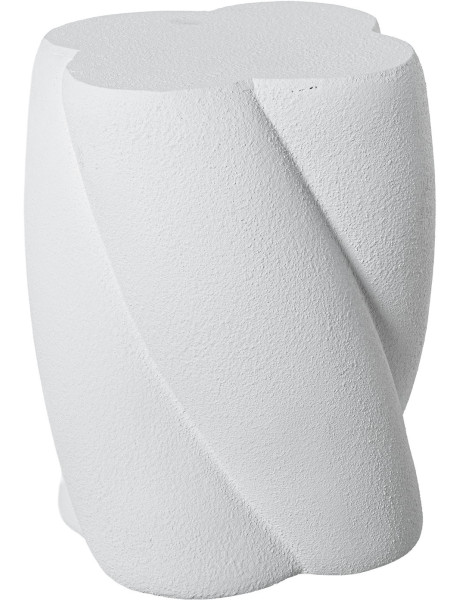 Table d’appoint blanche effet ciment en fibre de verre...