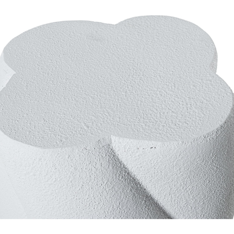 Table d’appoint blanche effet ciment...