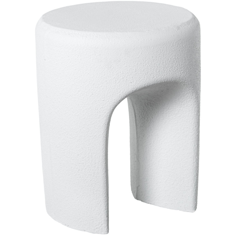 Table d’appoint blanche effet ciment...