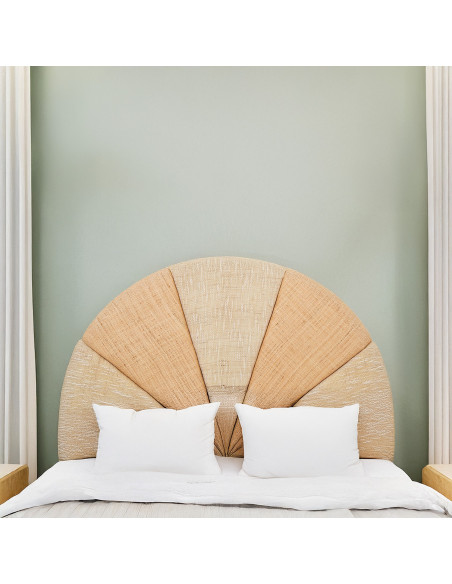 Tête de lit rotin naturel 100 cm Orvella