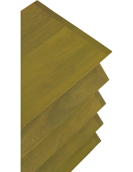 Table d’appoint zigzag vert olive en manguier 23x30x40 cm Seba