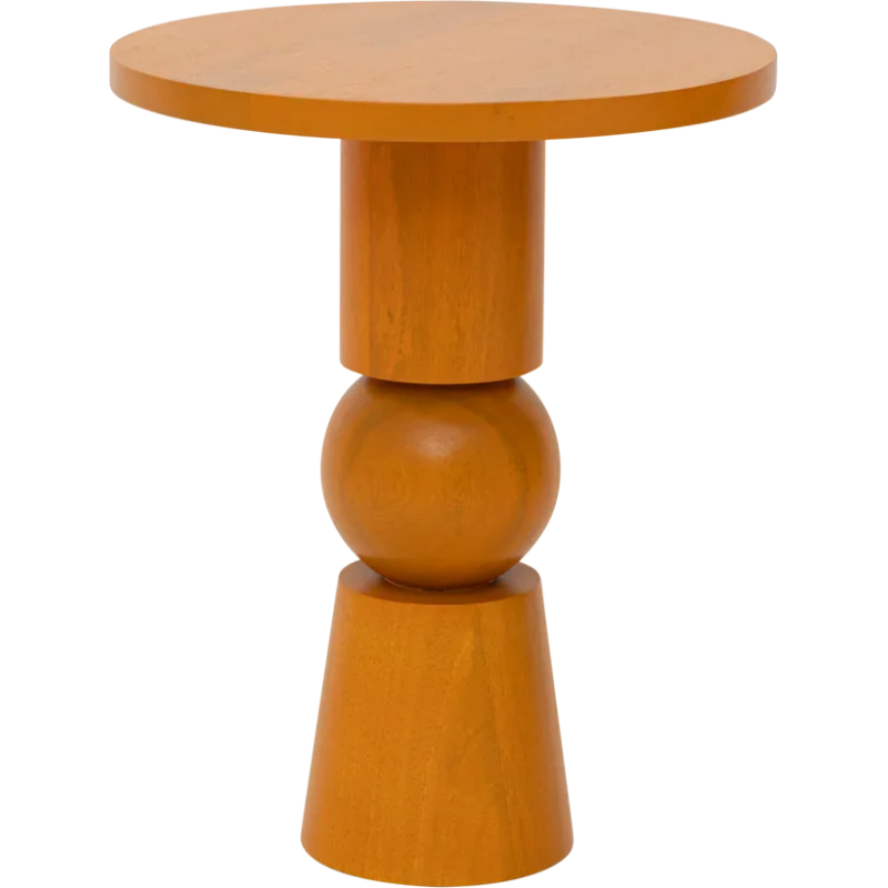 Table d’appoint ronde orange en...