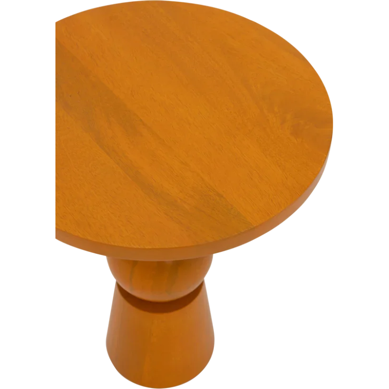 Table d’appoint ronde orange en...