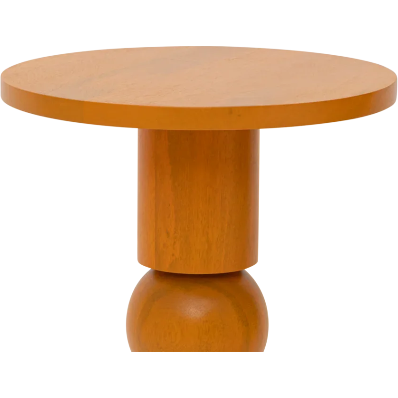 Table d’appoint ronde orange en...
