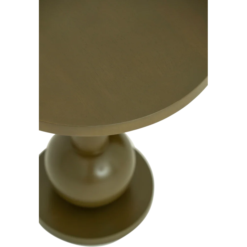 Table d’appoint ronde kaki en...