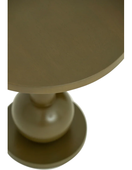 Table d’appoint ronde kaki en manguier Ø35x40 cm Ramo