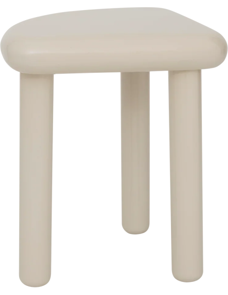 Table d’appoint métal crème quart-de-rond 39 cm Quarter