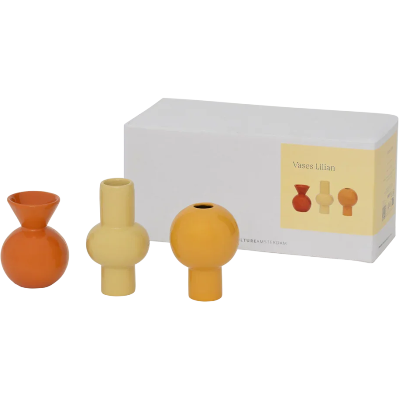 Lot de 3 mini vases céramique...