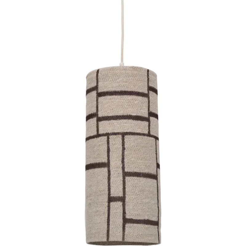 Suspension jonc de mer beige brun E27...