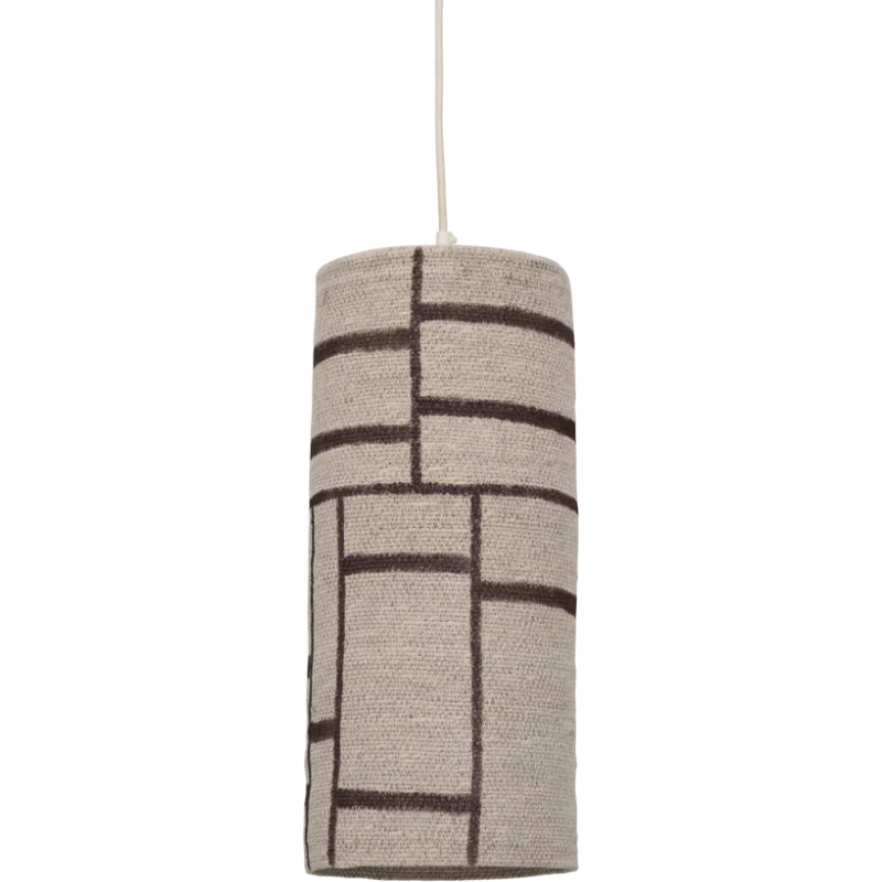 Suspension jonc de mer beige brun E27...